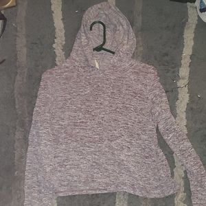 A long sleeve hooded shirt